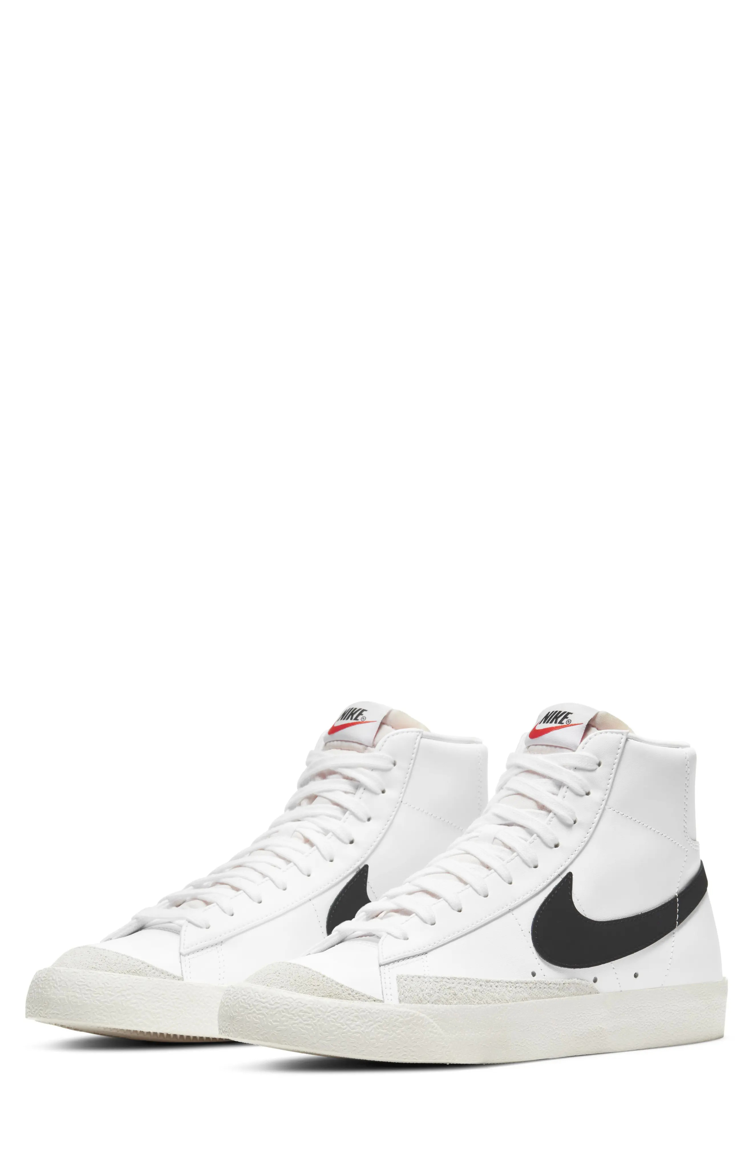 Nike Blazer Mid '77 Vintage Sneaker, Size 12 in White/black at Nordstrom | Nordstrom