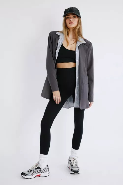 Seamless Recycled Yarn Bralet And Full Length Legging | Nasty Gal (US)