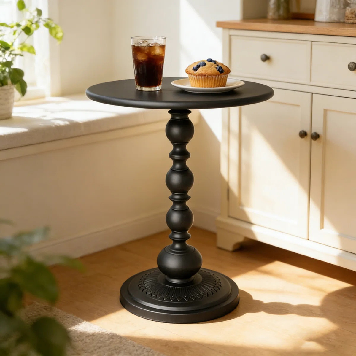 French Modern Minimalist Iron Round End TableByLatitude Run® | Wayfair North America