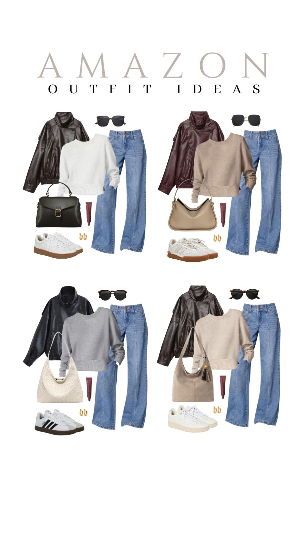 Here are five cool girl leather jacket combinations you can try. 

 #LTKSeasonal #LTKSaleAlert #LTKTravel