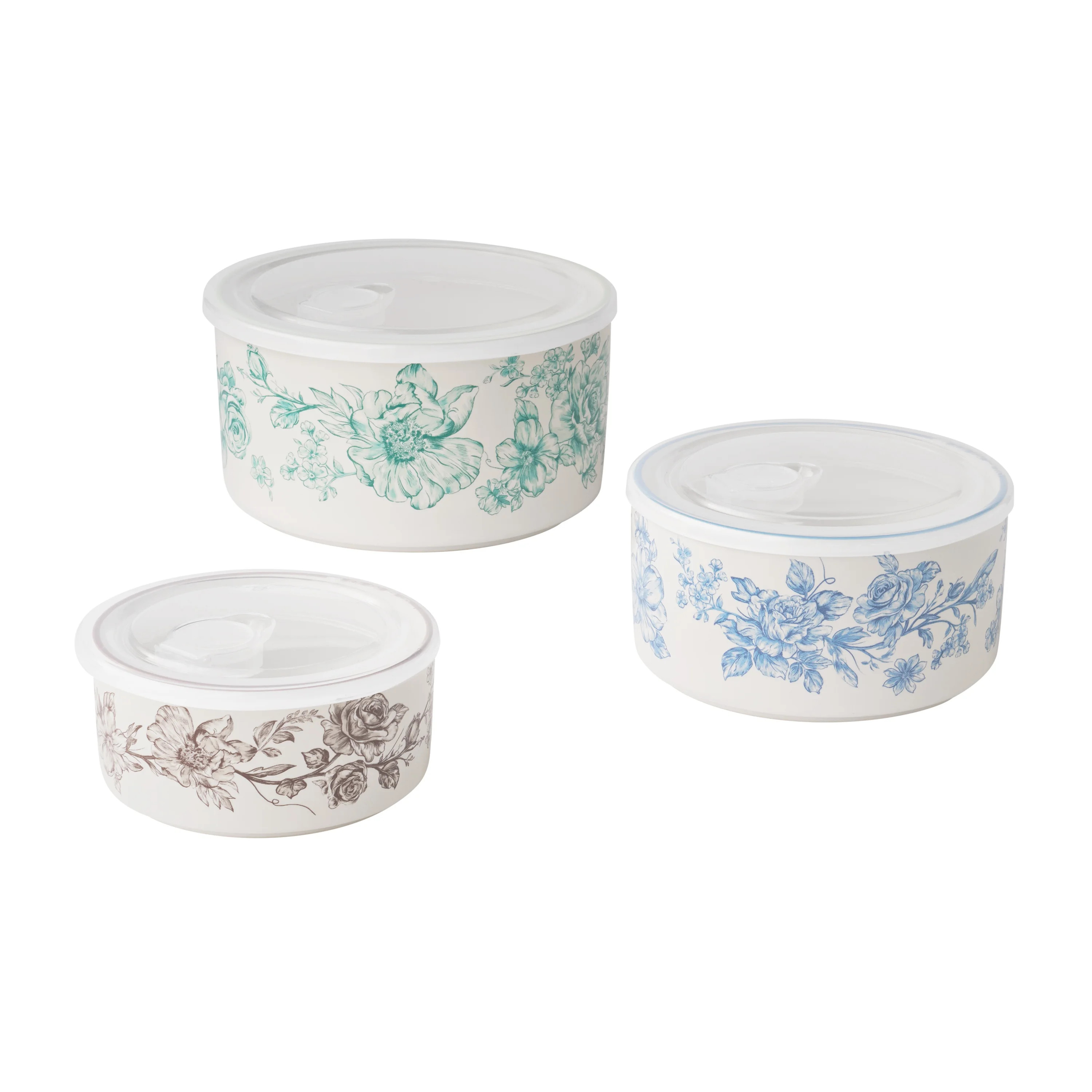 The Pioneer Woman Agatha 6-Piece Nesting Baker Set With Lids | Walmart (US)