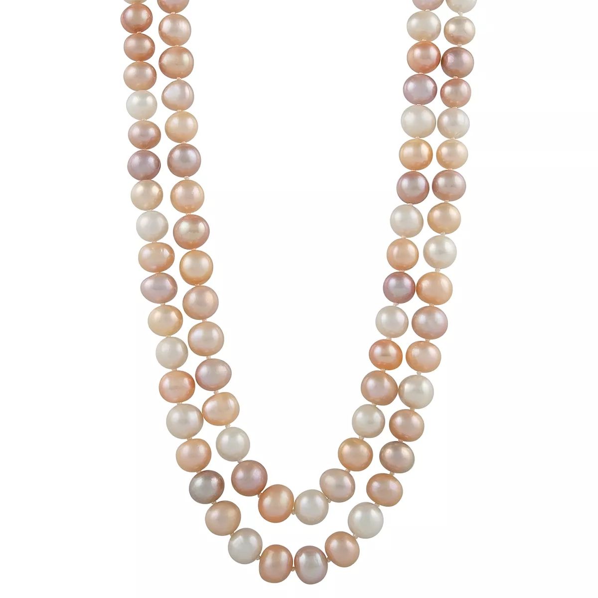 Sterling Silver Freshwater Cultured Pearl Double Strand Necklace | Kohl's