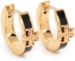 Tory Burch Women's Icon Enamel Huggie Earrings | Amazon (US)