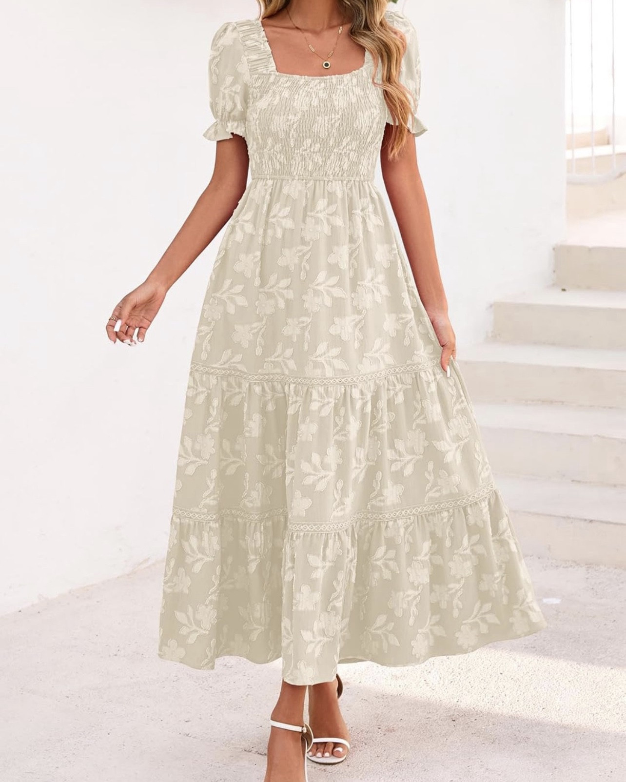 Midi Dress. Save 50% with promo code, through 4/23 while supplies last. This smocked midi dress is ideal for weddings, parties, vacations, date nights, outings, work, churches, and other occasions.

Was $46.99 
Now $23.50 with promo code 508RREGP, other color options available. Apply code at checkout. 



#LTKootd #LTKSaleAlert #LTKWedding