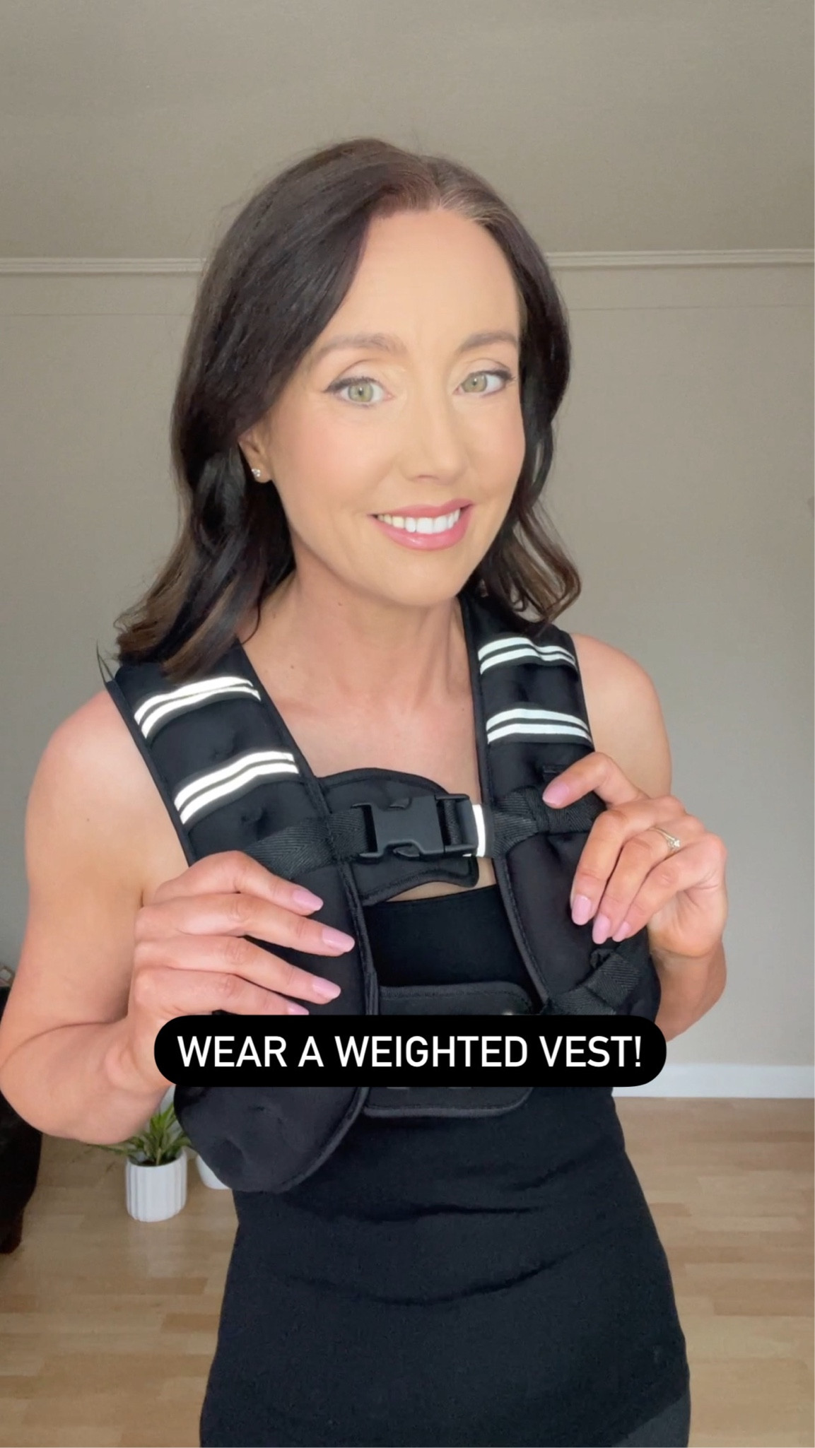 As women in peri and post menopause we know we need to be doing strength training for bone and muscle health. Wearing a weighted vest for 30 mins a day is the easiest way! 

#LTKover50style #LTKfitness