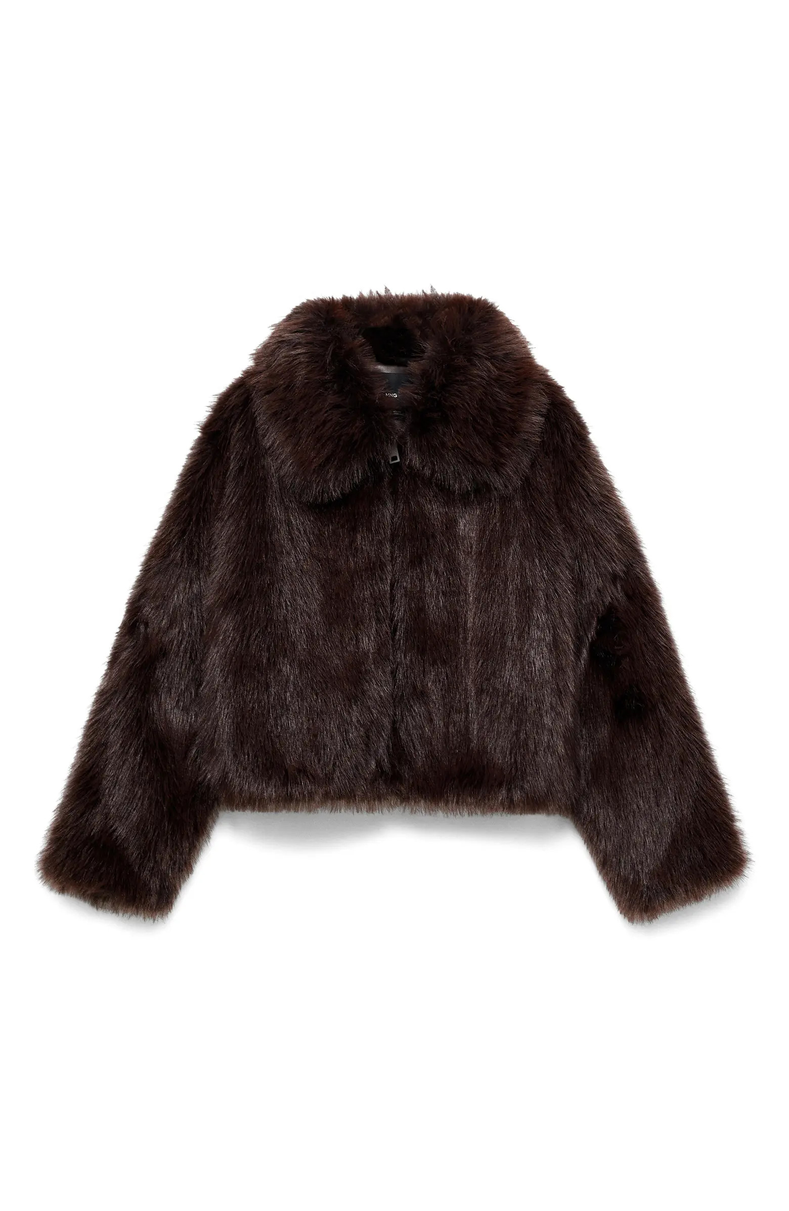 MANGO Venice Faux Fur Jacket | Nordstrom | Nordstrom