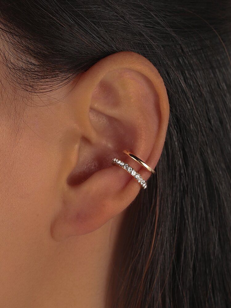 Rhinestone Decor Ear Cuff | SHEIN
