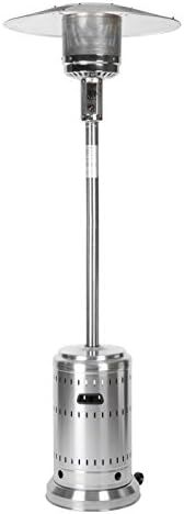 Amazon Basics 46,000 BTU Outdoor Propane Patio Heater with Wheels, Commercial & Residential - Sta... | Amazon (US)