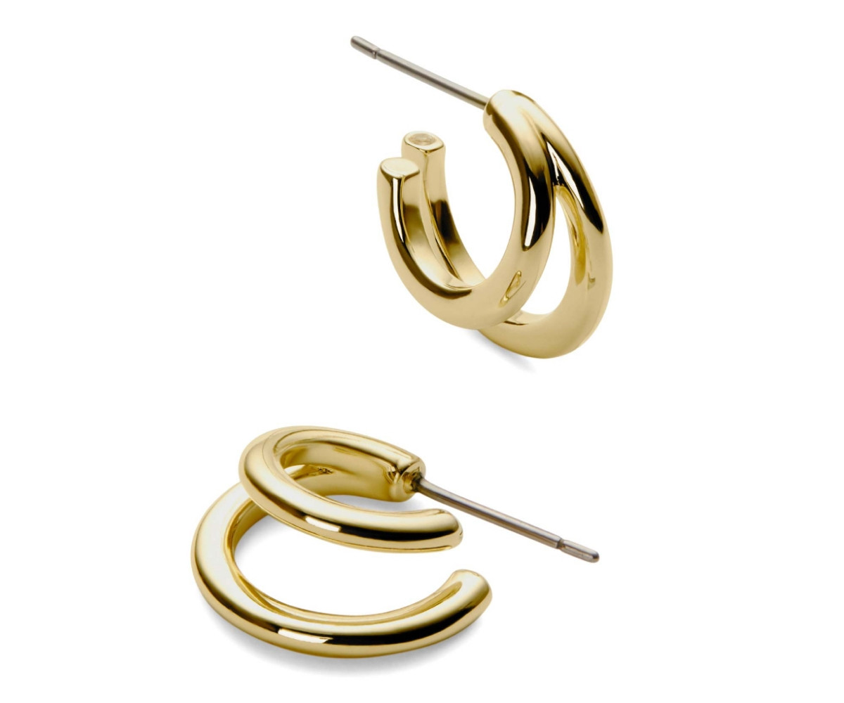 Ana Luisa Double Hoop Earrings - Scarlett - Gold, gold | Macy's