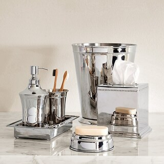 Clarrington Bath Collection & Stainless Steel Accessories with Bead Details | Ballard Designs, Inc.