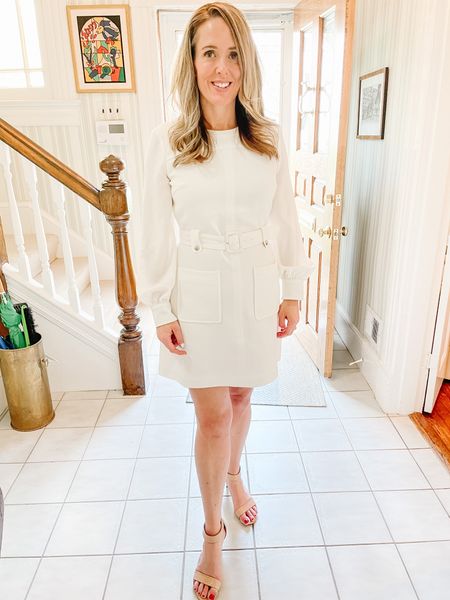 The perfect dress for Spring events! Comes in white and black. I absolutely love the belt! TTS
Club Monaco Belted Long Sleeve Minidress (Regular & Petite) 

#LTKstyletip