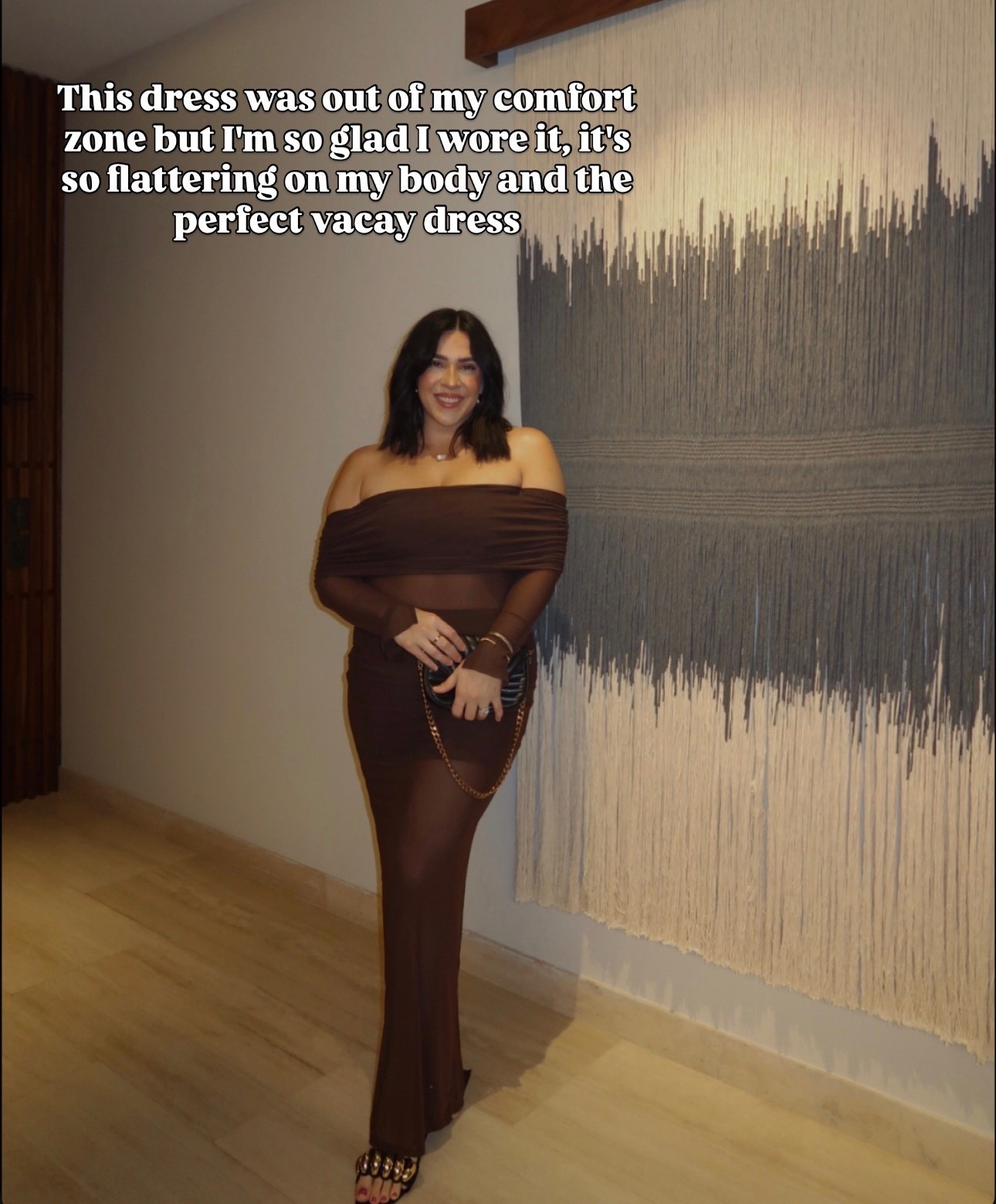 Stunning vacation dress on sale! I did a size large, could probably do M in this stunning dress! It does stretch. Event dress, vacation dress, resort dress. Midsize style. 

#LTKTravel #LTKMidsize #LTKootd