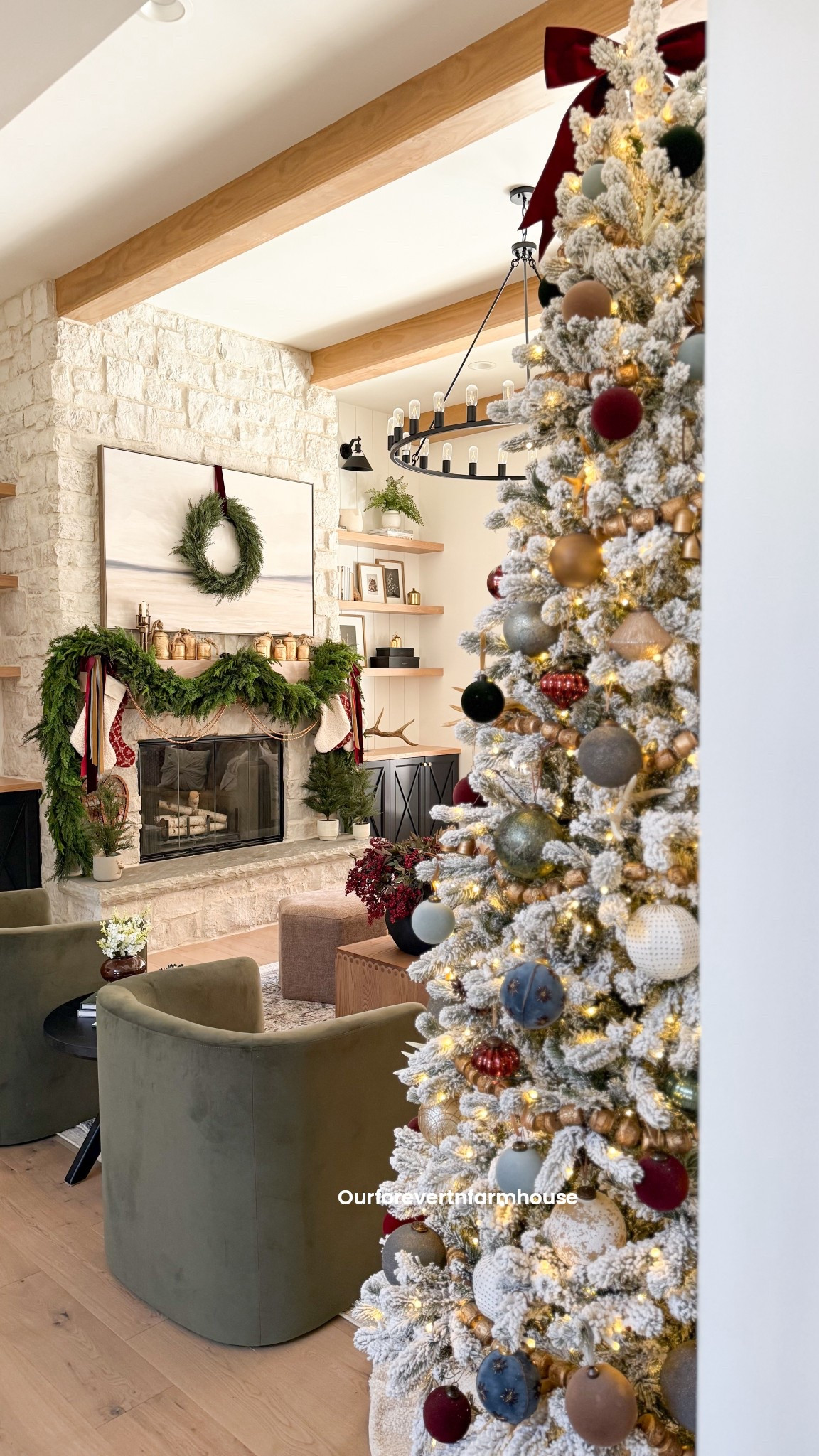 I finally finished decorating our tree, and this year I’m calling it Winter Heritage Blend. The flocking gives it that soft snowy look, and the mix of vintage-style ornaments with deep reds, slate blues, and neutrals feels so warm and collected.
It’s a little nostalgic, a little classic, and everything came together just the way I pictured.

We’ve used @kingofchristmas for years—from the King Noble to the Alpine Fir—and this year’s 9’ King Flock® Slim #gifted might be my favorite yet.

#christmastree #kingofchristmas #kingflock #holidaydecor #winterdecor #vintagechristmas #christmashome #neutralchristmasdecor #ltkhome #ltkholiday 

#LTKSeasonal #LTKHoliday #LTKHome #LTKSeasonal #LTKHoliday #LTKHome