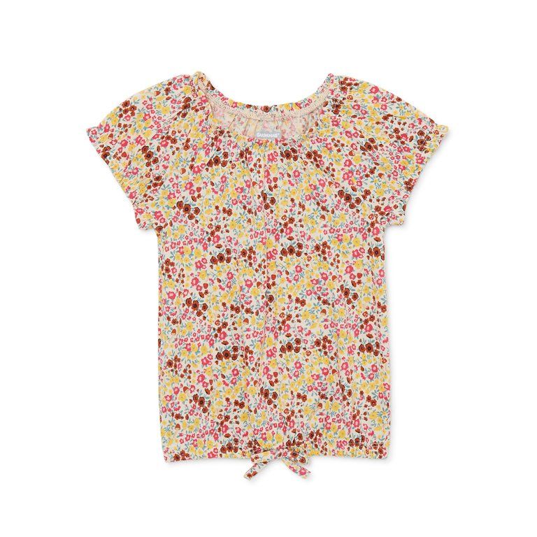 Garanimals Toddler Girls Short Sleeve Print Top, Sizes 12 Months-5T | Walmart (US)