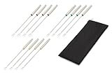 Fox Run 11655 Set of 12 Stainless Steel 9.5" Plus Bonus Storage Bag-Color Coding Fondue Fork Silver | Amazon (US)
