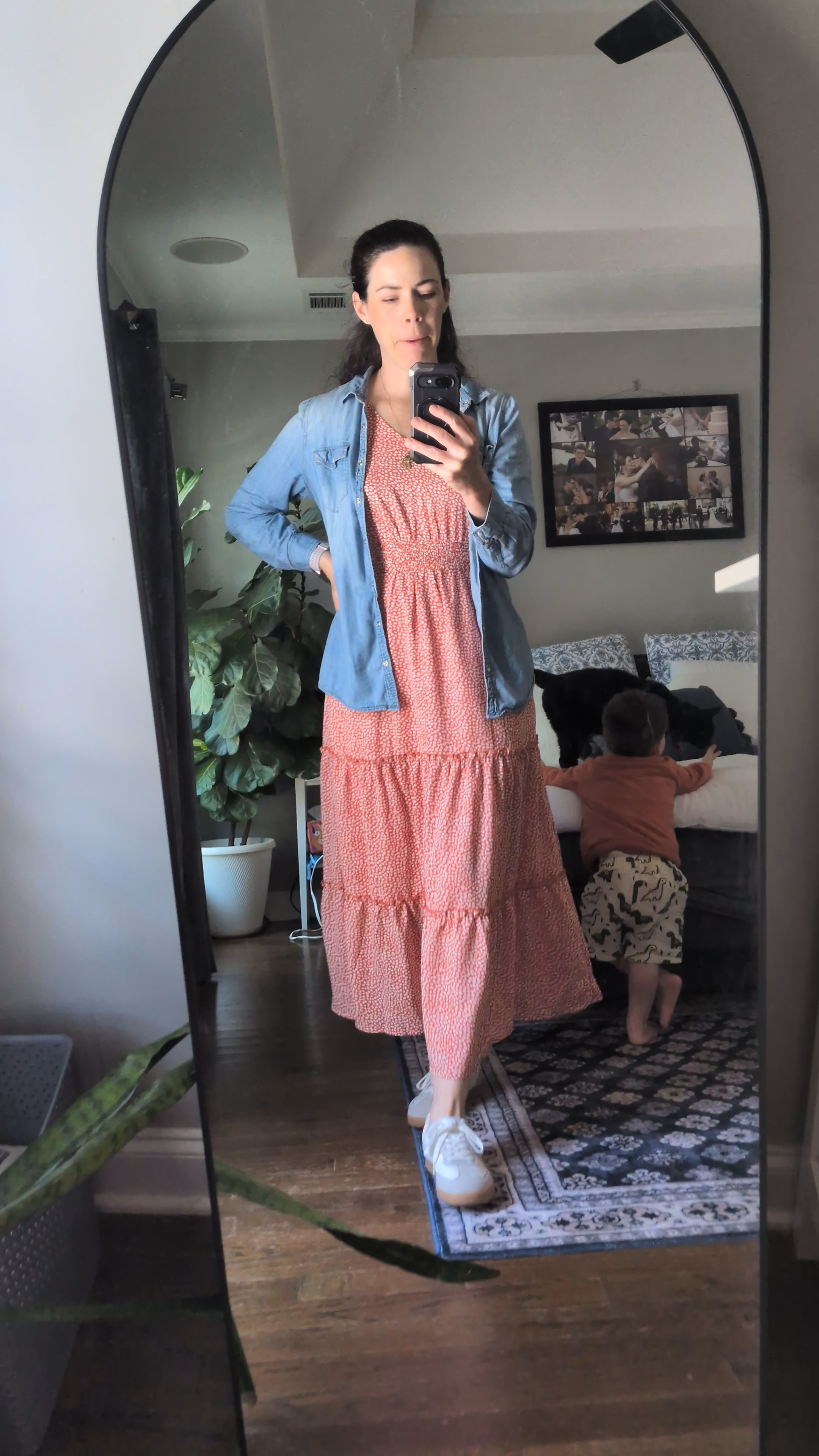 Easy, breezy, and mom-approved 🧡 This flowy orange maxi with a smocked top is so flattering—perfect for a softer midsection or even bump-friendly. Paired it with comfy sneakers and a light denim jacket for a casual day out with my kiddos ☀️5'9 155lb wearing a M#LTKStyle #LTKFinds #AmazonFinds #MomStyle #CasualChic #EverydayOutfits #MaxiDress #ComfyStyle #MomLifeLooks

#LTKootd #LTKmomlife #LTKTall