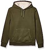 Amazon.com: Amazon Essentials Men's Sherpa-Lined Pullover Hoodie Sweatshirt, Olive, Large : Cloth... | Amazon (US)