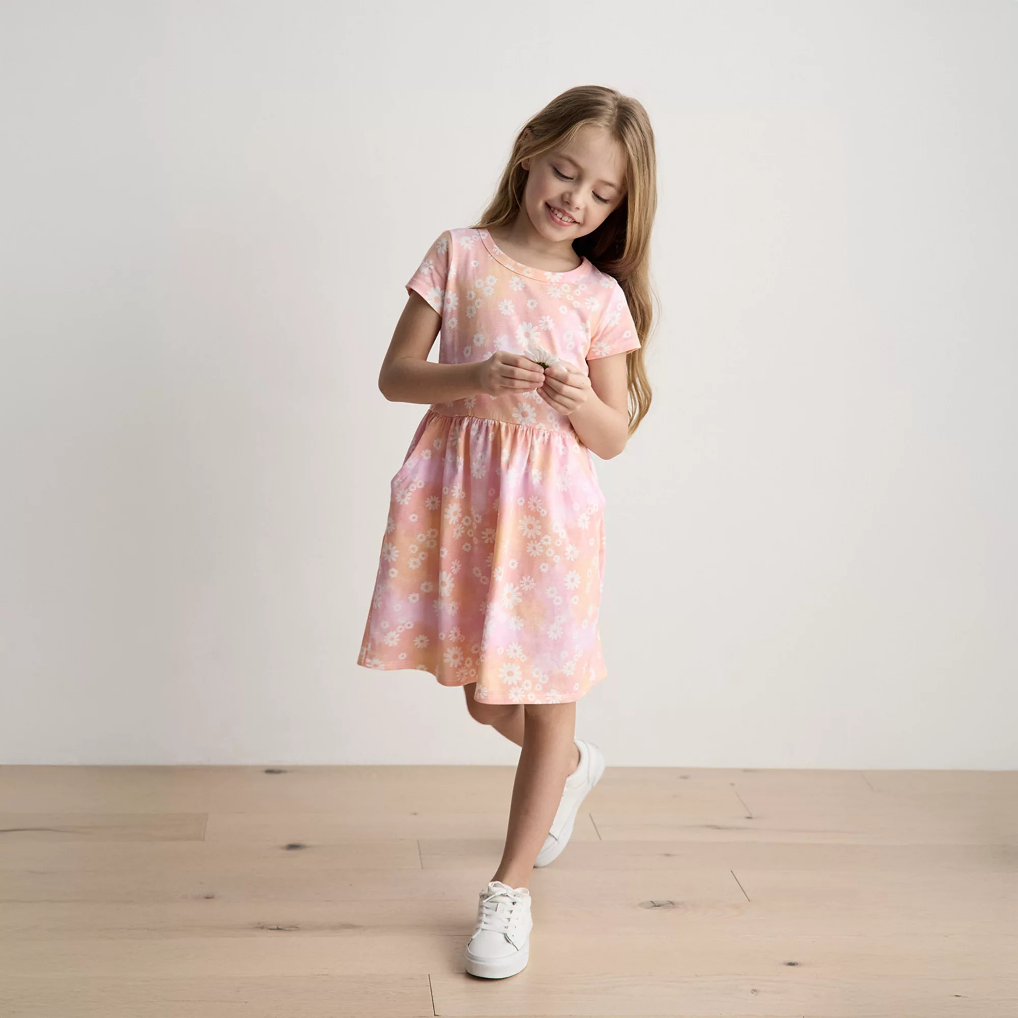 Girls 4-12 Jumping Beans® Short Sleeve Pocket Play Dress | Kohl's