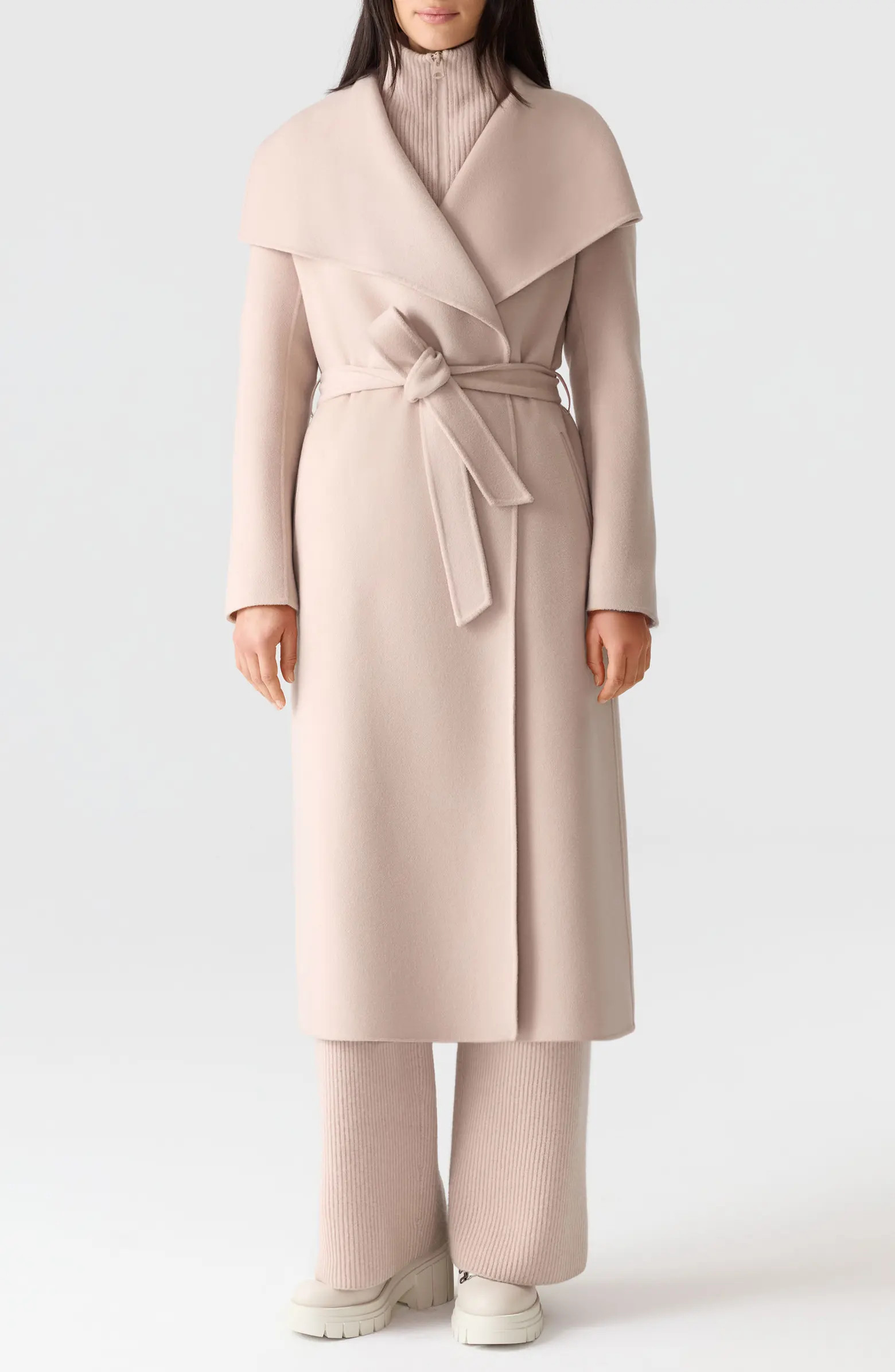 Mai Wool Long Wrap Coat | Nordstrom