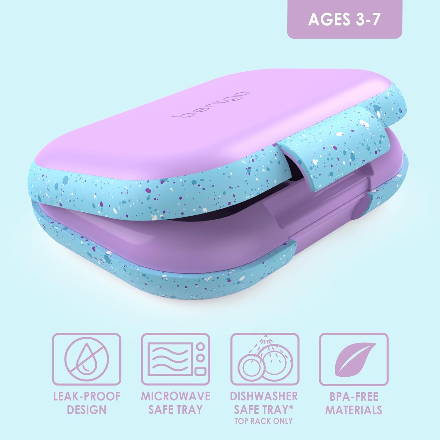 Bentgo® Kids Chill Leak-Proof Lunch Box - Included Reusable Ice Pack Keeps Food Cold; 4-Compartm... | Amazon (US)