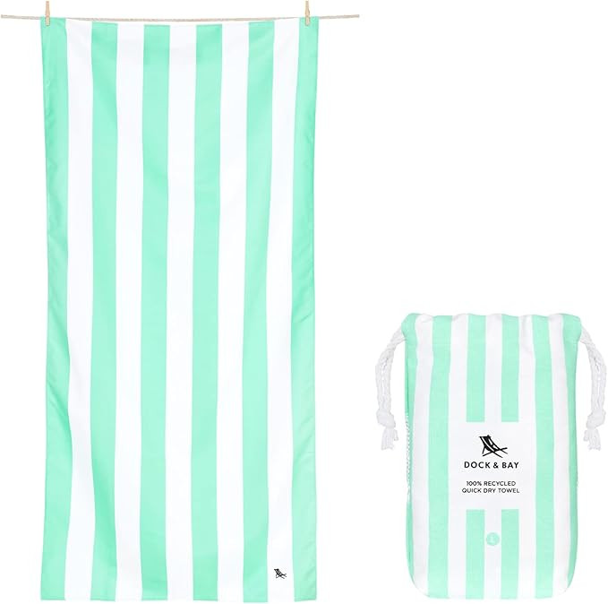 Dock & Bay Beach Towel - for Travel, Swimming, Camping, Holiday - Super Absorbent, Quick Dry, San... | Amazon (US)