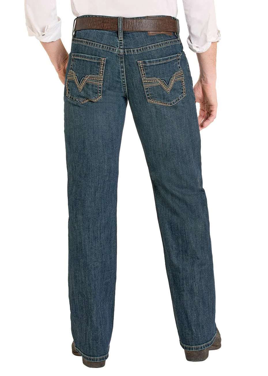 Relaxed Fit Raised Seam Pocket Straight Leg Jeans | Rock & Roll Denim