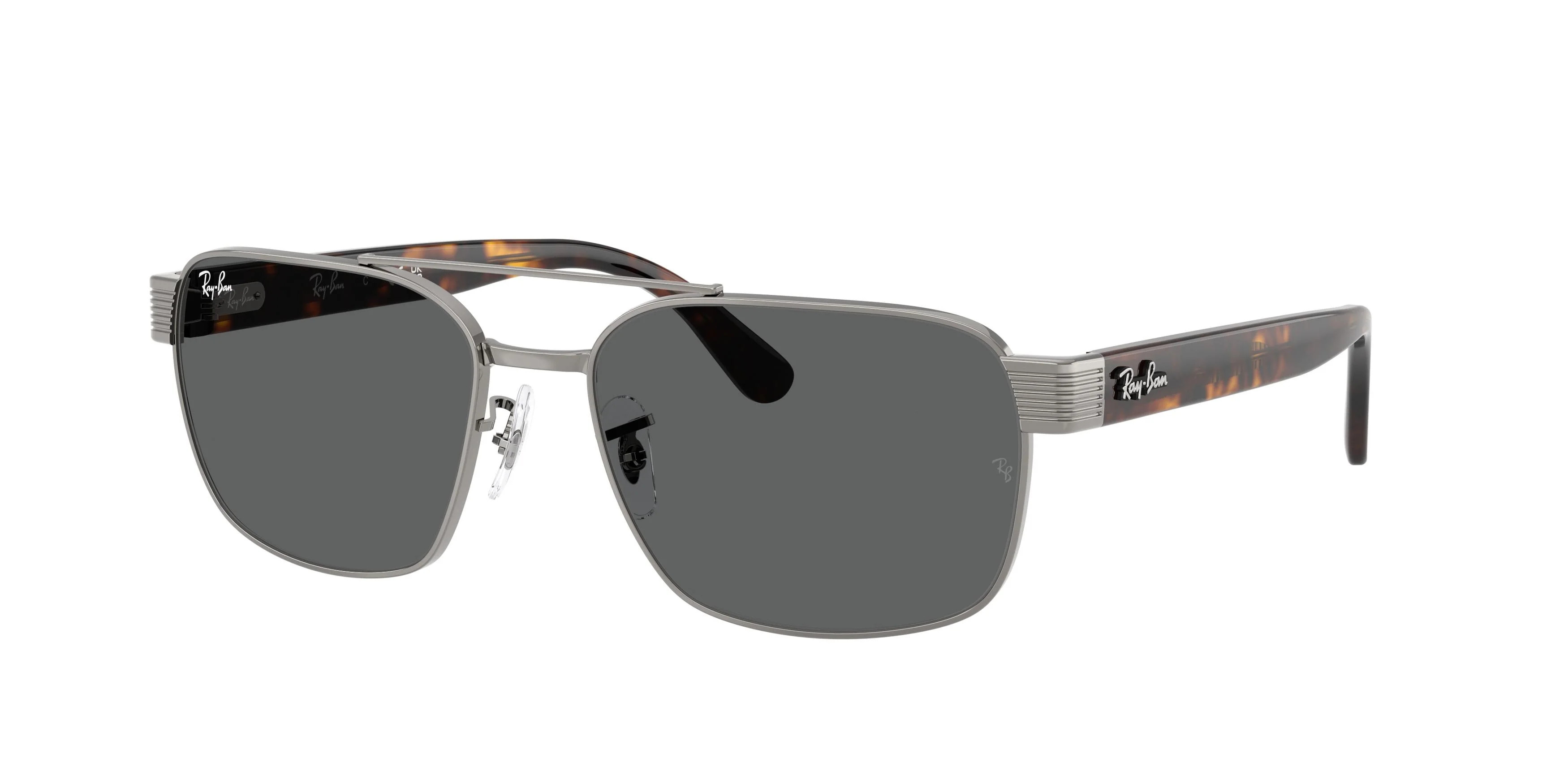 Ray-Ban 3751 Sunglasses 004/B1 - Grey - Dark Grey Unisex Square | Designer Optics