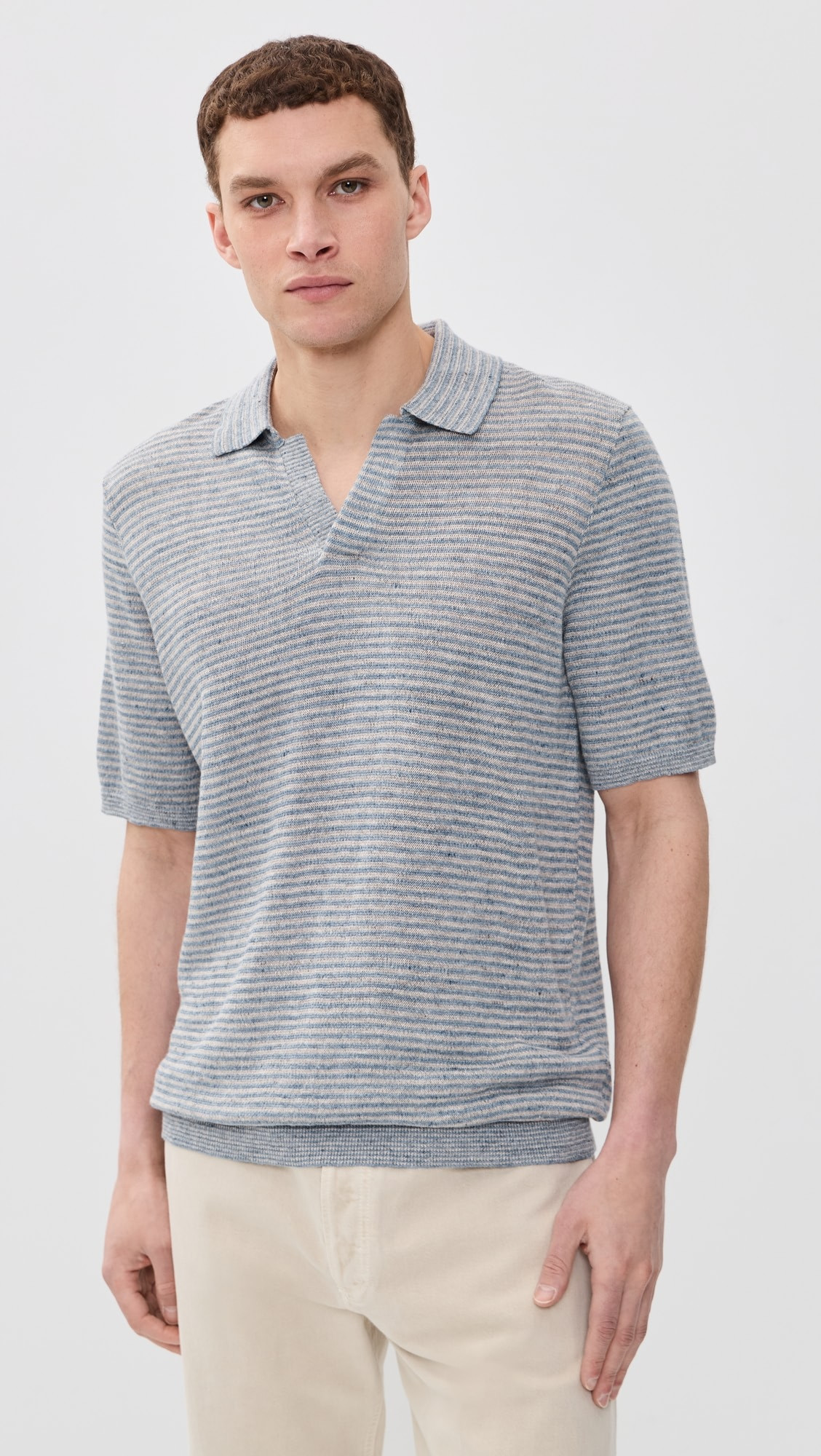 Short Sleeve Linen Sweater Polo | Shopbop
