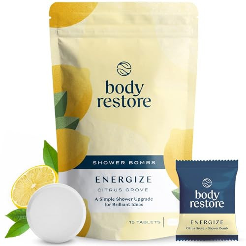 Body Restore Shower Steamers Aromatherapy 15 Pack - Gifts for Dad, Grandpa, Birthday Gift for Mom, Daughter, Son, Best Friend, Travel Essentials, Stress Relief, Self Care - Citrus | Amazon (US)