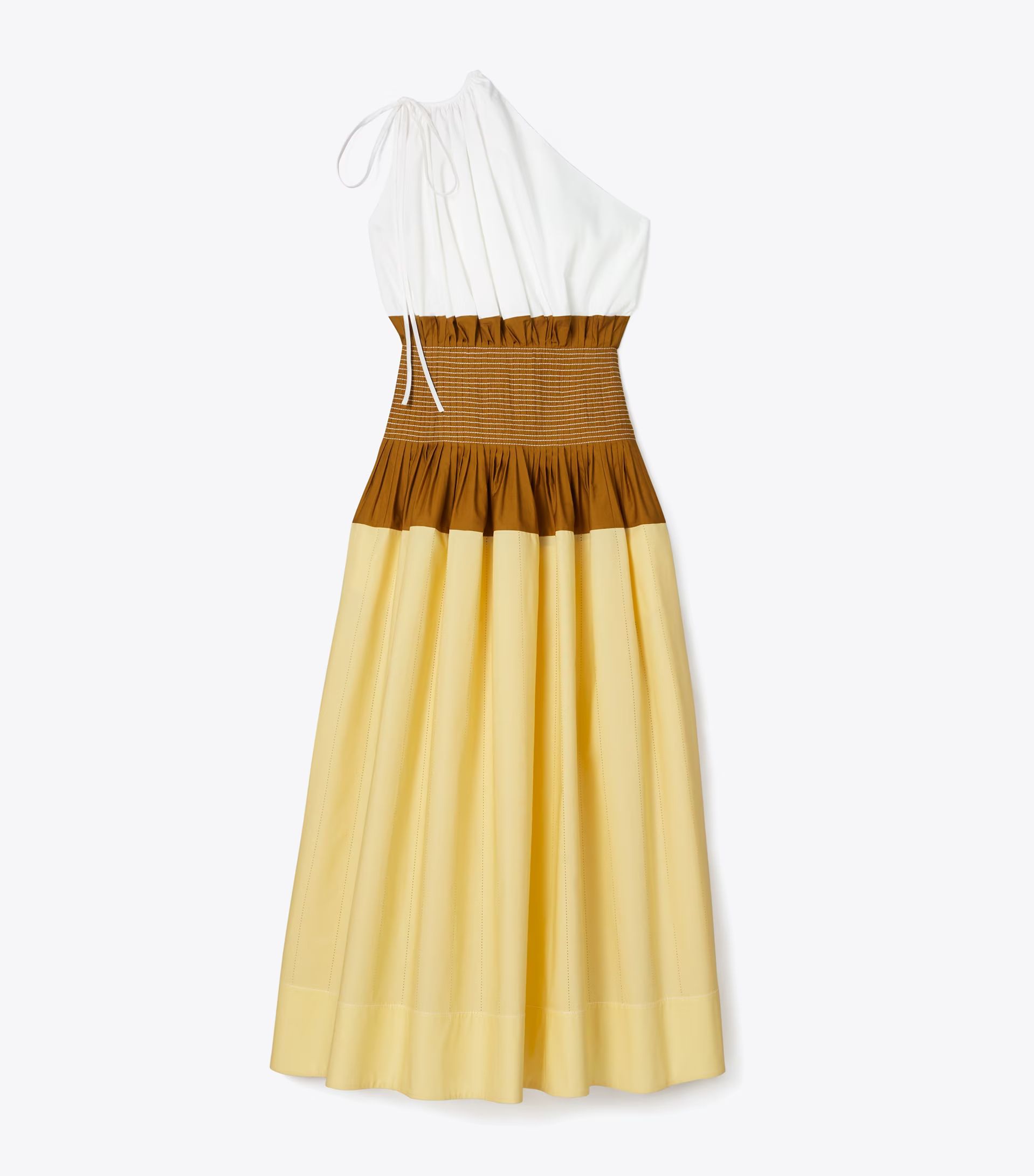 Colorblock One-Shoulder Dress | Tory Burch (US)
