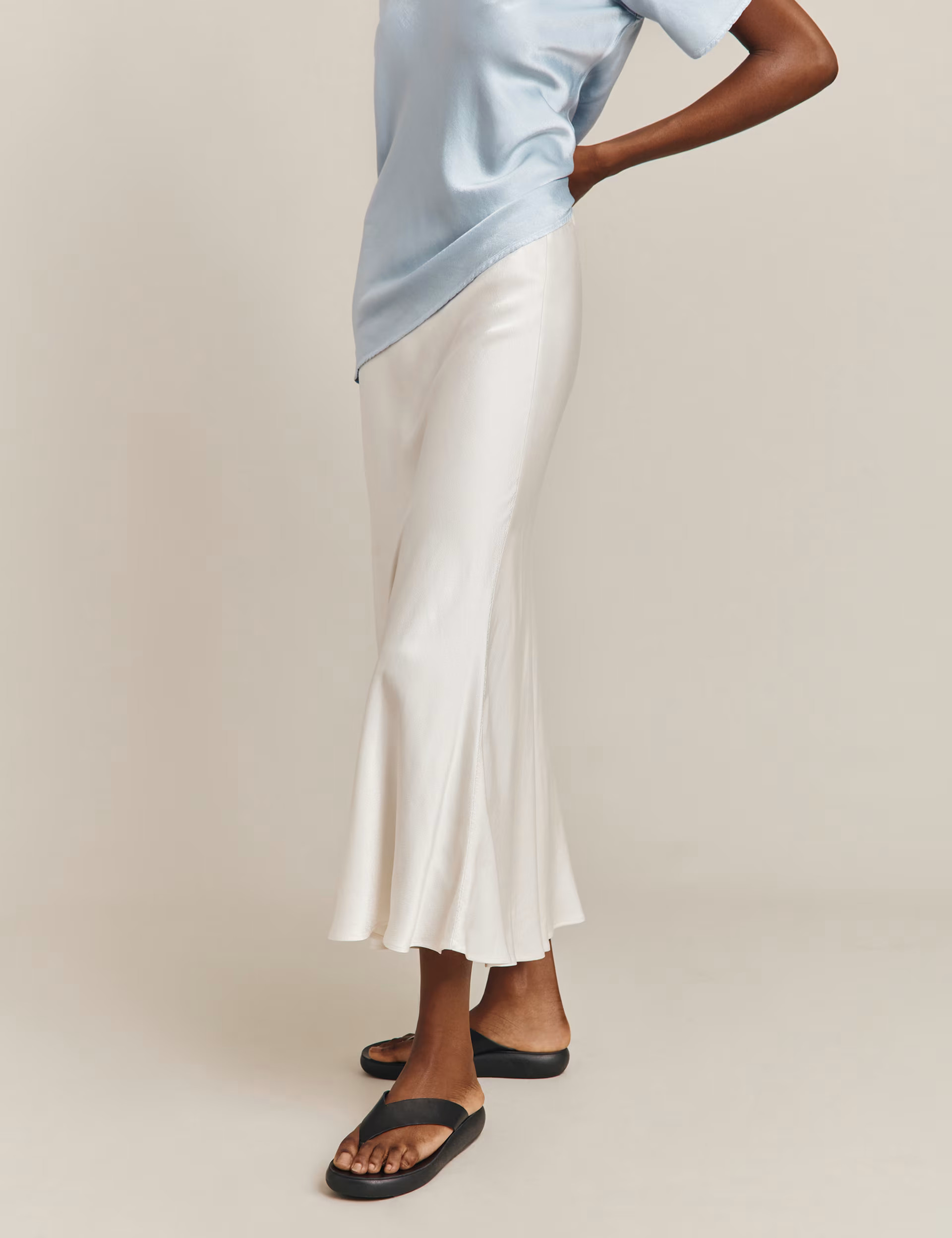 Satin Midi Slip Skirt | Marks & Spencer (UK)