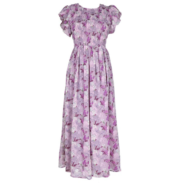 Ida Midi Dress, Lilac | The Avenue