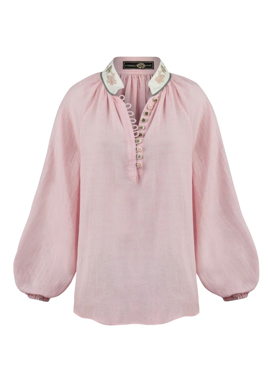 Ivy Blouse - Pink & White | Rosewater Collective