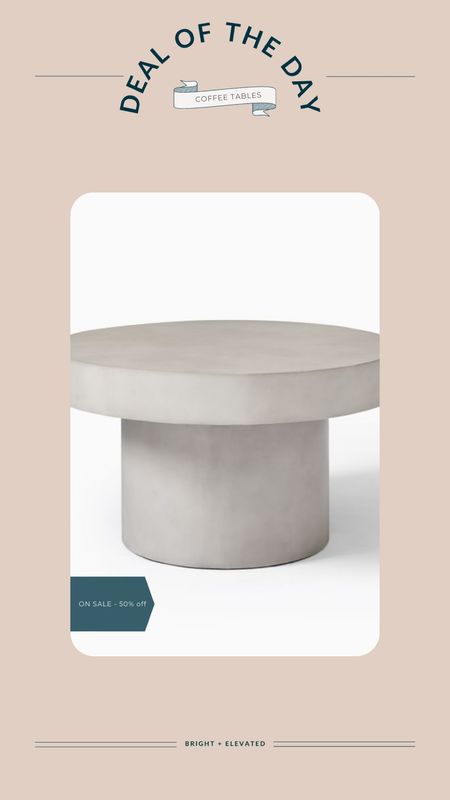 West Elm pedestal coffee table

#LTKhome #LTKFind #LTKSale