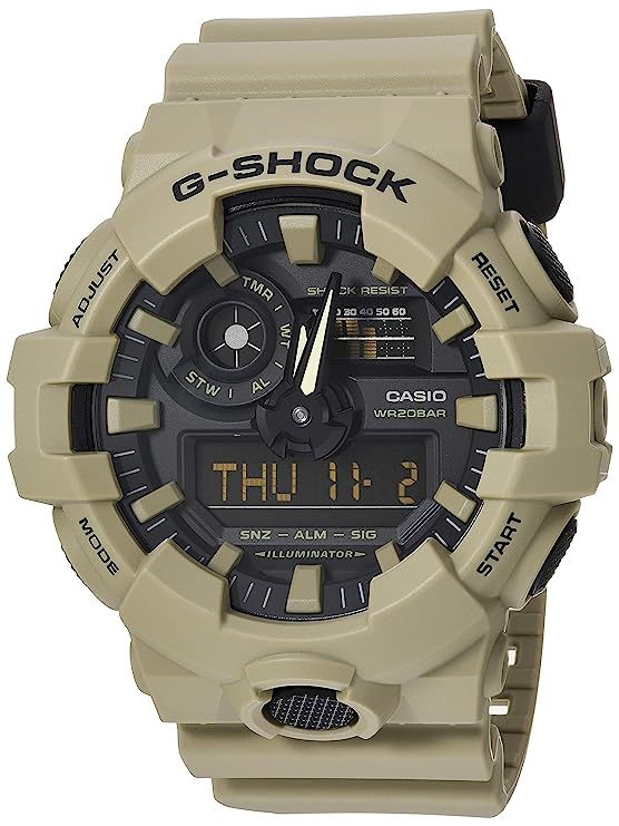 Casio G Shock Men's G SHOCK Quartz Watch with Resin Strap, Beige, 25.8 (Model: GA-700UC-5ACR) | Amazon (US)