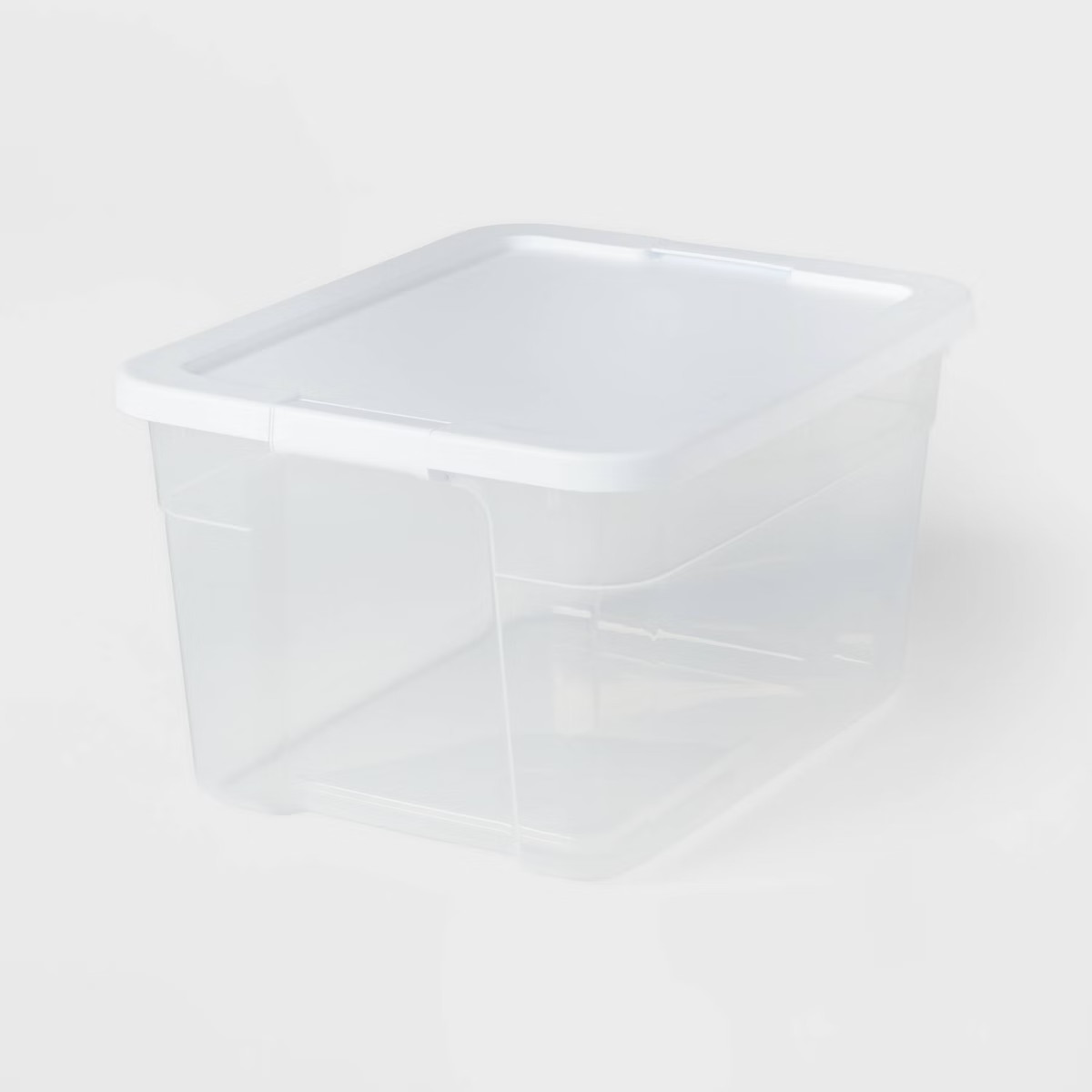 66qt Clear Latching Storage Box White - Brightroom™ | Target