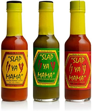 Slap Ya Mama All Natural Louisiana Style Hot Sauce Variety Pack, Cajun Hot, Cajun Pepper, Jalapen... | Amazon (US)