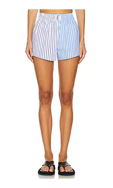Eleven Eleven Duo Stripe Boxer Shorts in Blue from Revolve.com | Revolve Clothing (Global)