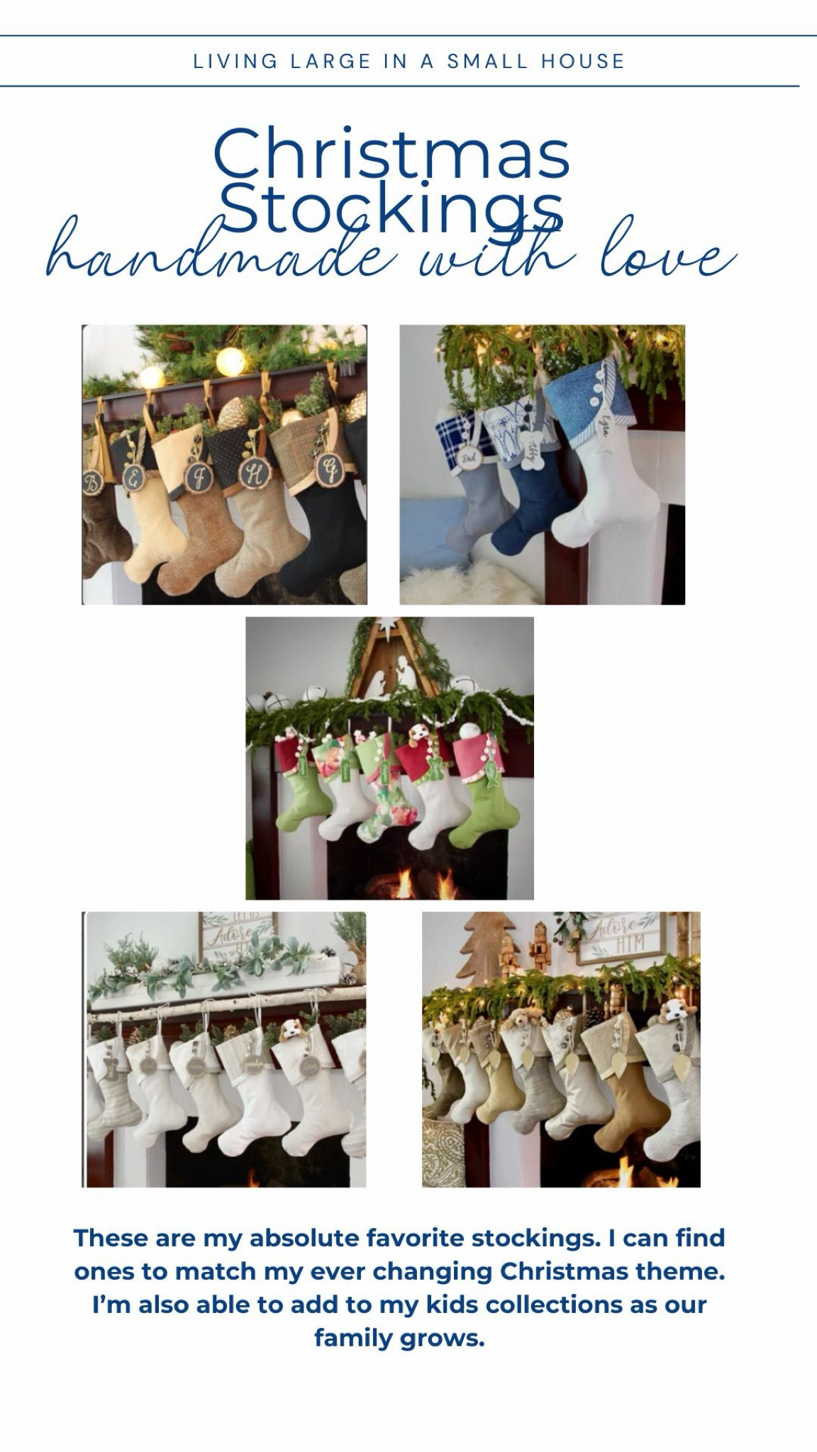 We love our hand-made stockings from South House Boutique. I can always find patterns to change my ever changing Christmas themes. We can also add to them as our family grows. The quality and customer service is 2nd to none! 

Order soon before it’s too late! 

#handmade #christmasstockings #madeintheusa #holiday #stockings #christmas #livinglargeinasmallhouse

#LTKHoliday #LTKGiftGuide #LTKSeasonal