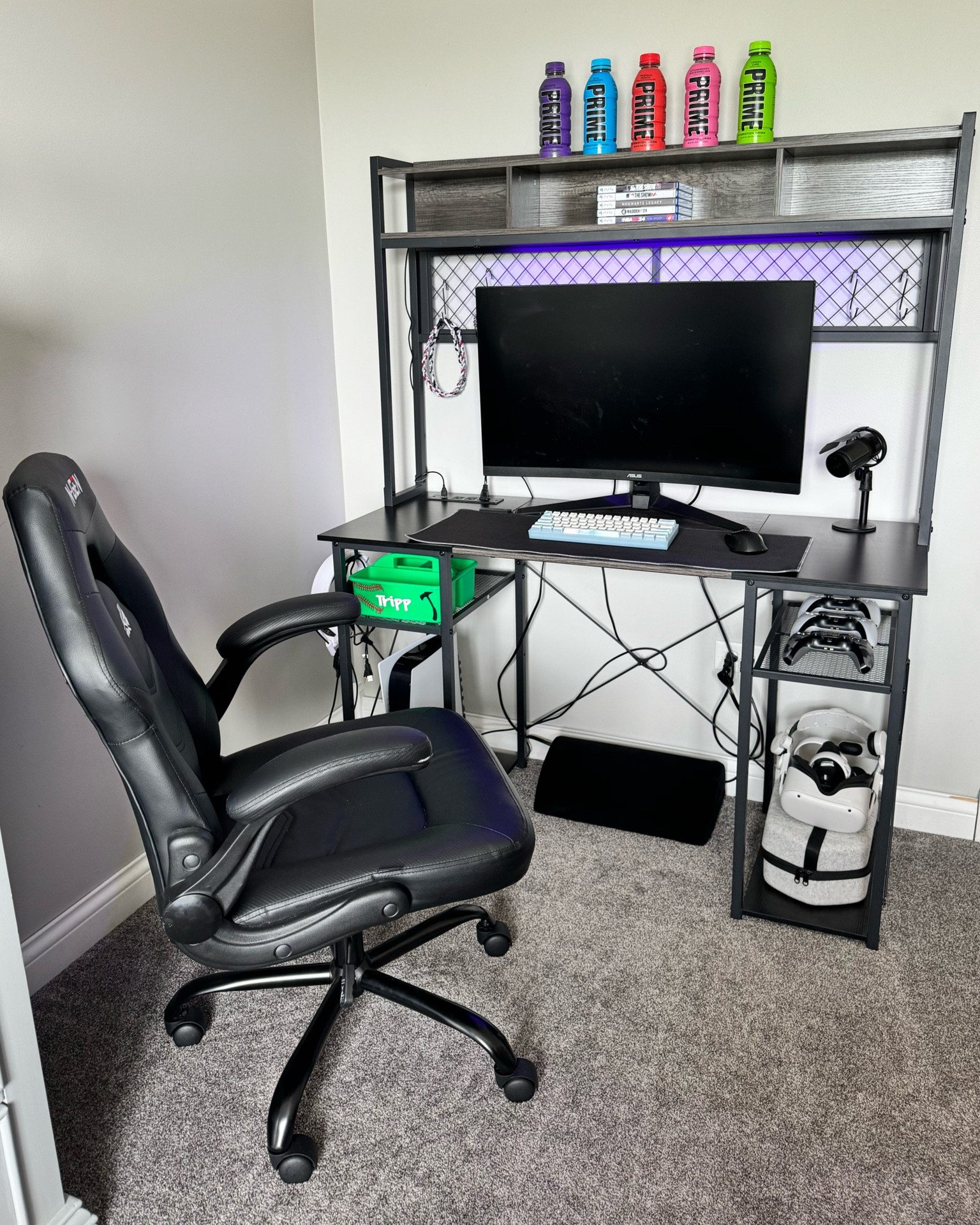 Amazon. Amazon gaming desk. Gaming desk. Boys gaming desk. Gaming chair. Amazon gaming chair. Boys who game. PS5 console. PS5 games. Meta Quest 2. Meta Quest. Amazon finds. Amazon gifts for boys. Gifts for boys. Foot rest under desk. Foot rest. Headset. Gaming headset. PS5 headset. Amazon headset for PS5. Gaming microphone. Microphone for gaming. Wireless mouse. Wireless mouse for gaming. Gaming mousepad. Classroom caddy. Plastic caddy for kids. Amazon plastic caddy. 

#LTKKids #LTKHome #LTKFamily