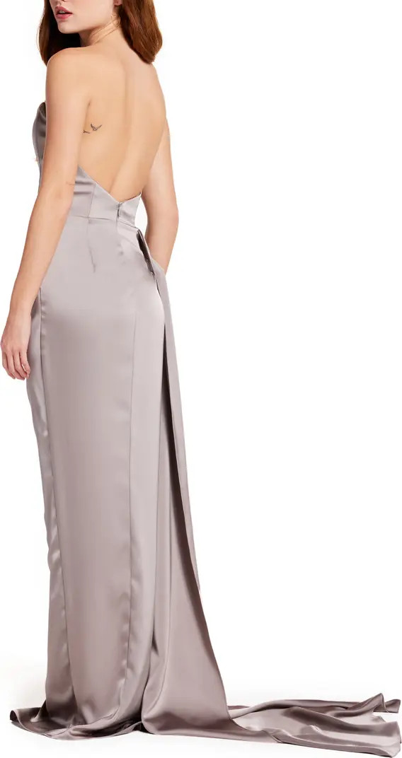 Katie May Bita Strapless Satin Gown | Nordstrom | Nordstrom