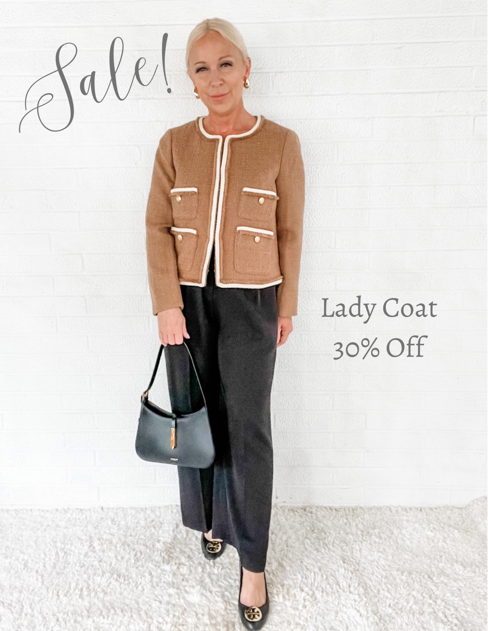 Camel Lady Coat is 30% off…a savings of $90.00!

#LTKSeasonal #LTKsalealert #LTKover40