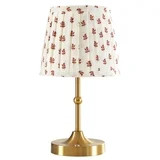 Stylehouse 13" Printed Pleated Rechargeable LED Lamp | Walmart (US)