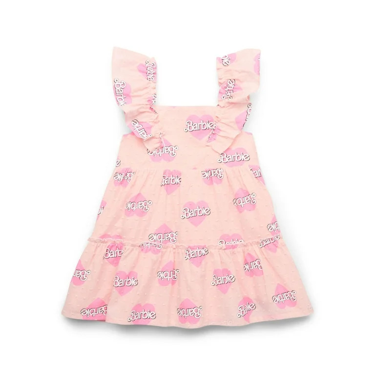 Barbie Baby and Toddler Girls Cotton Woven Dress, Sizes 0/3M-5T | Walmart (US)