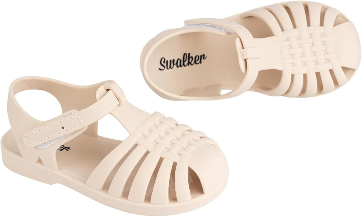 Swalker Children's Soft Jelly Sandals Kid's Sandals In Recyclable,Closed-Toe With Anti-Slip Sole,... | Amazon (US)