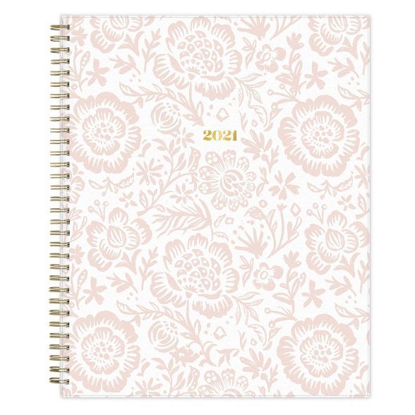 2021 The Everygirl Planner 8.5" x 11" Frosted Plastic Weekly/Monthly Wirebound Sadie - Blue Sky | Target