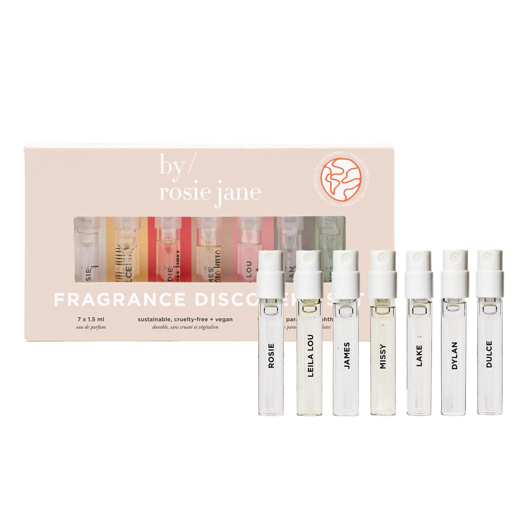 By Rosie Jane Discovery Perfume Set - 7 Piece Travel Size Perfume Set - Gift Set Includes Scents ... | Amazon (US)