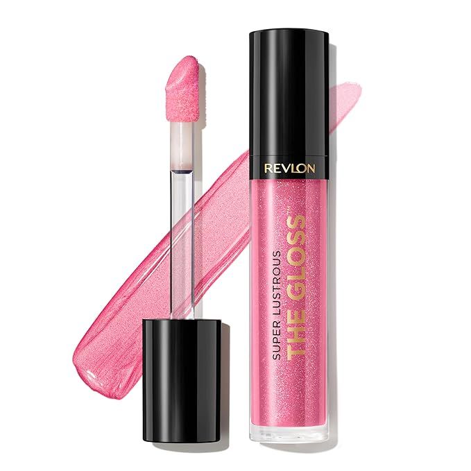 Revlon Lip Gloss, Super Lustrous The Gloss, Non-Sticky, High Shine Finish, 210 Pinkissimo | Amazon (US)