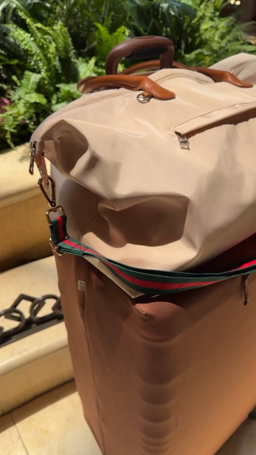 Grab this weekender tote while it’s on sale for under $13!!! I dressed it up with an Amazon strap and linked it too!