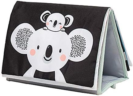 Taf Toys Koala Infant Tummy-time Soft Crinkle Activity Book with Huge Baby Safe Mirror, 3D Activitie | Amazon (US)